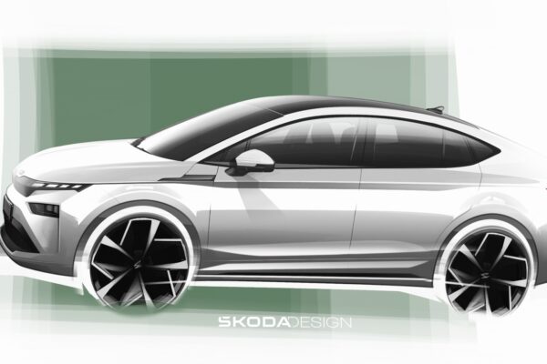 Первые эскизы дизайна нового рестайлингового Skoda Enyaq. Внедорожник получил влияние дизайна Modern Solid.