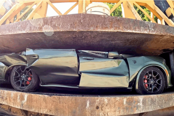 Додж 700 л.с. был раздавлен властями: урок для тех, кто превращает улицу в трассу