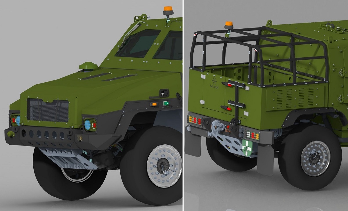 VLAH 4×4, производства Румынии, больше и легче, чем Otokar II, из армии.