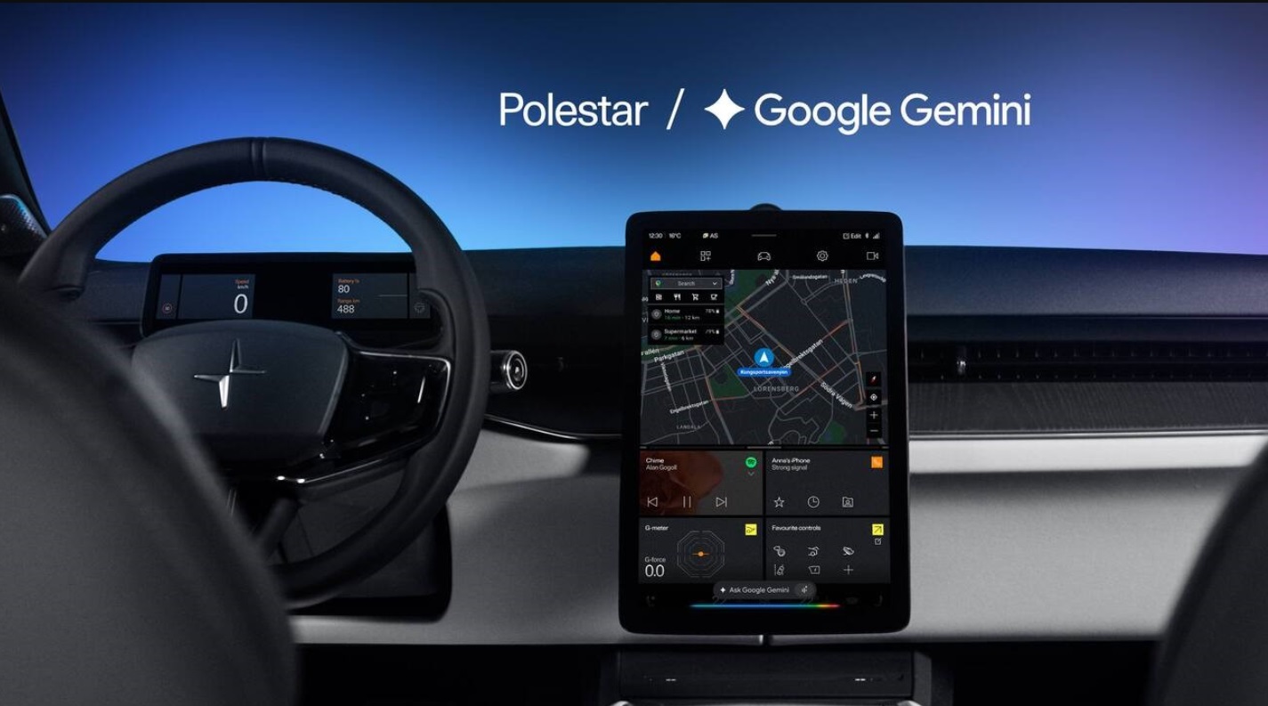 Водители смогут разговаривать со своими автомобилями. Polestar будет включать Google Gemini во все модели