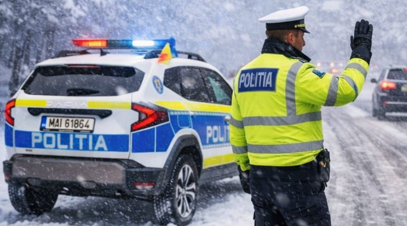 Огромный штраф женщине, едущей по заснеженной трассе на летних шинах