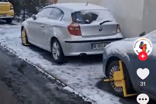 Водители, припарковавшиеся на тротуаре, обнаружили, что их колеса заблокированы в секторе 4. Мэрия разместила изображения в TikTok.