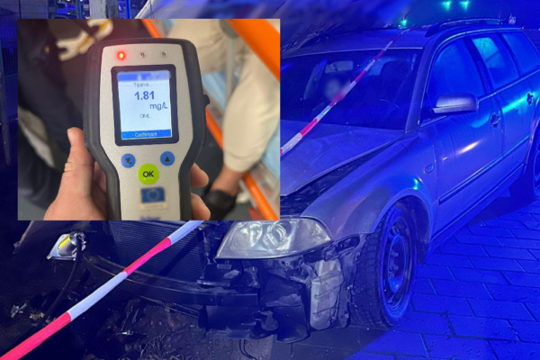 Серьезная авария на трассе DN1E60 во Флорешти: пьяный водитель, сильное столкновение с рекламным щитом