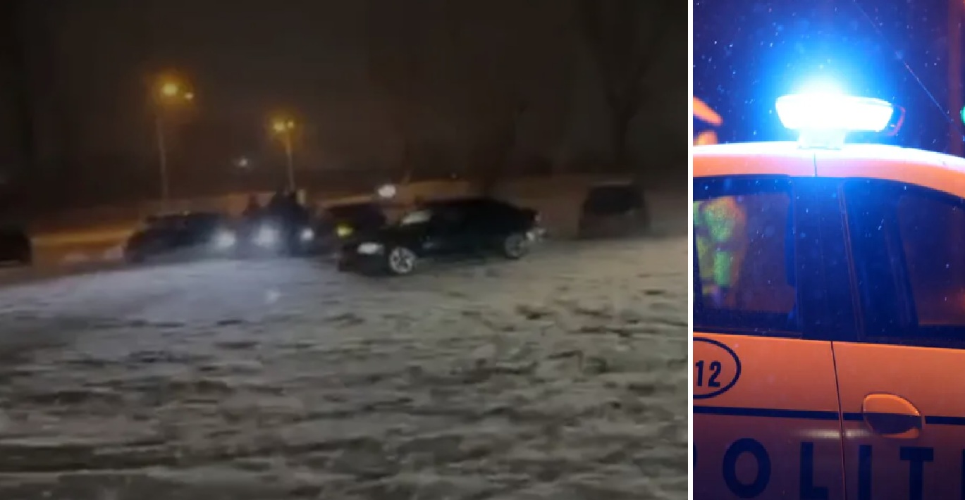 19 водителей остались без прав после заноса в снегу в Бухаресте. Штрафы на 63 400 леев за одну ночь