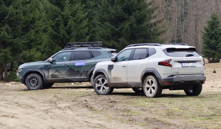 Фото-видео / Dacia Duster и Bigster впервые с полным приводом и автоматической коробкой передач. Первый контакт в Румынии с внедорожниками, произведенными на заводе Миовень.